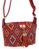Torebki Damskie Listonoszki w Stylu Boho firmy Herisson Czerwona